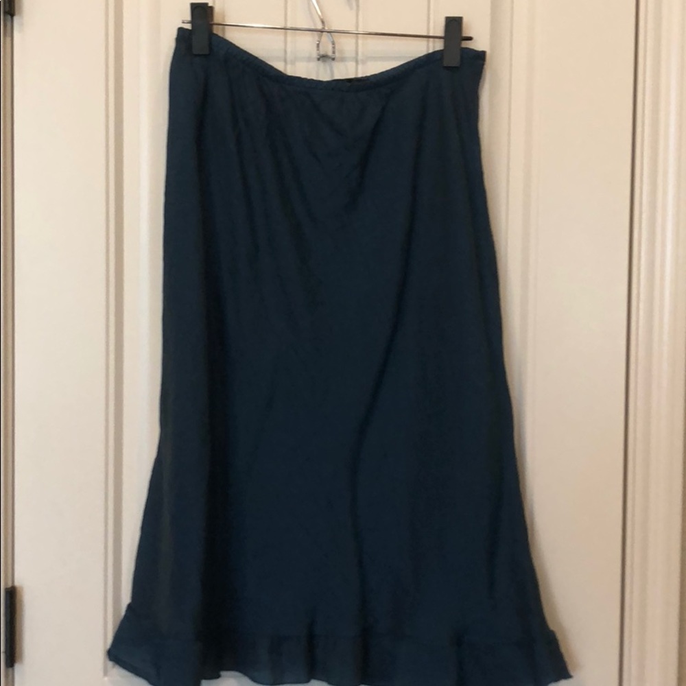 Sheer teal skirt